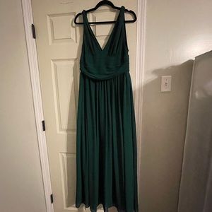 Green evening dress